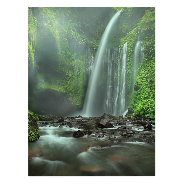 Billeder på lærred landskaber Tropical Waterfall
