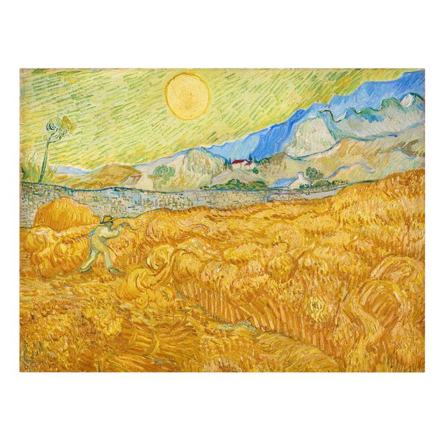 Kunst stilarter Vincent Van Gogh - The Harvest, The Grain Field
