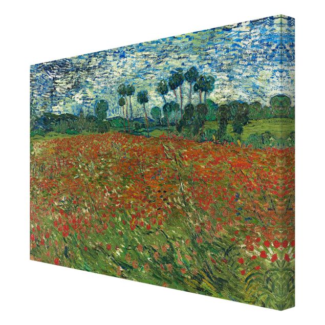 Kunst stilarter post impressionisme Vincent Van Gogh - Poppy Field