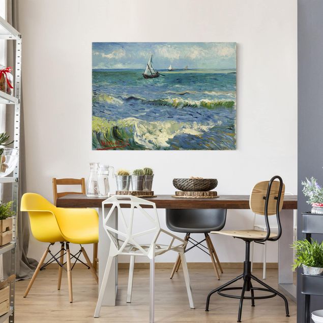 Kunst stilarter impressionisme Vincent Van Gogh - Seascape Near Les Saintes-Maries-De-La-Mer