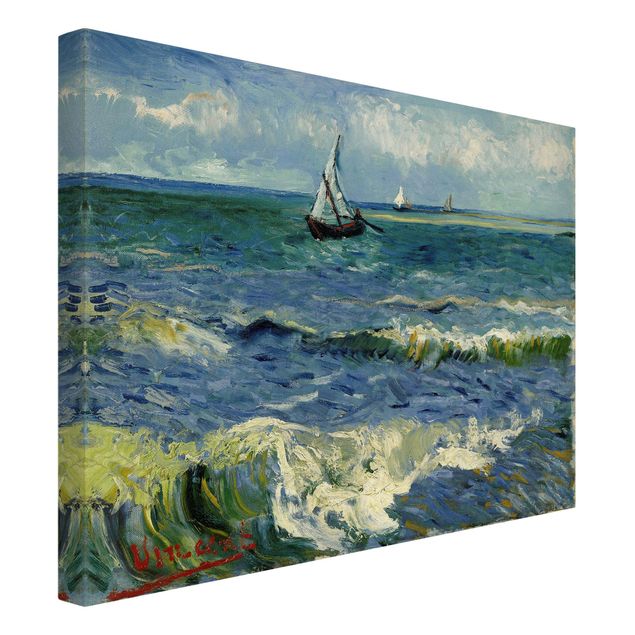 Kunst stilarter post impressionisme Vincent Van Gogh - Seascape Near Les Saintes-Maries-De-La-Mer