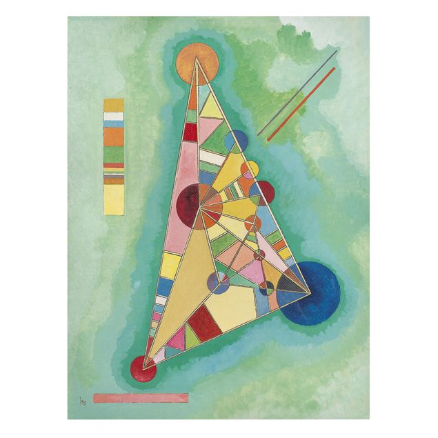 Billeder kunsttryk Wassily Kandinsky - Variegation in the Triangle