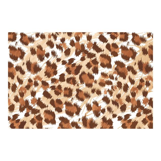 Tapet brun Watercolour Leo-Print In Shades Of Brown
