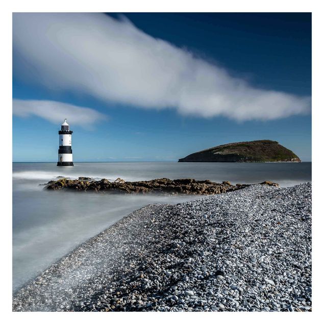 Tapet strand Lighthouse In Wales