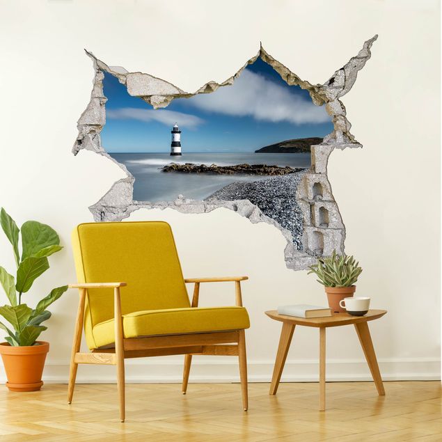 Wallstickers 3D Lighthouse in Wales