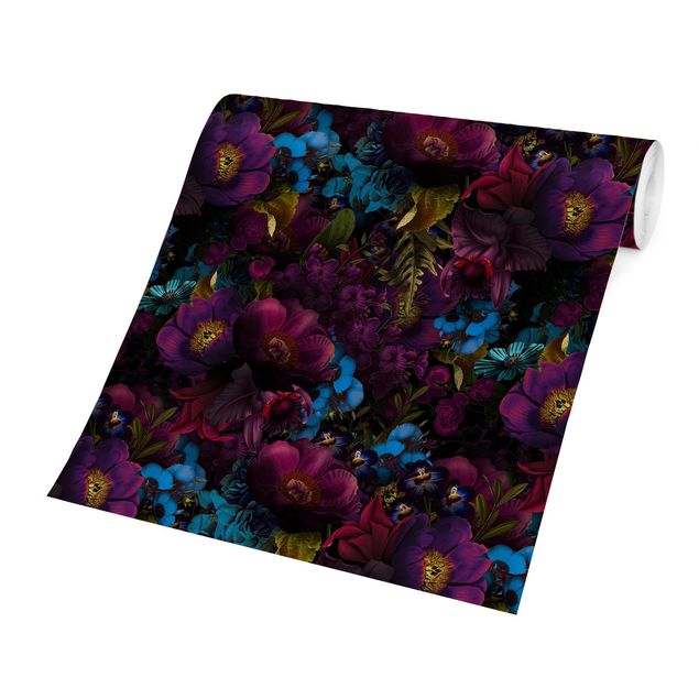 Billeder Uta Naumann Purple Blossoms With Blue Flowers