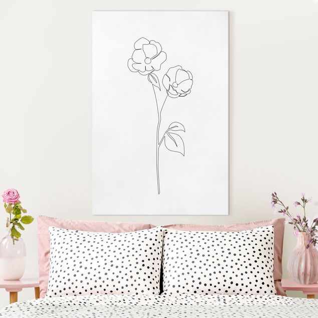 Billeder valmuer Line Art Flowers - Poppy Flower
