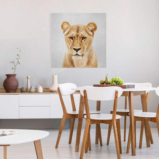 Billeder på lærred lions Lioness Lisa