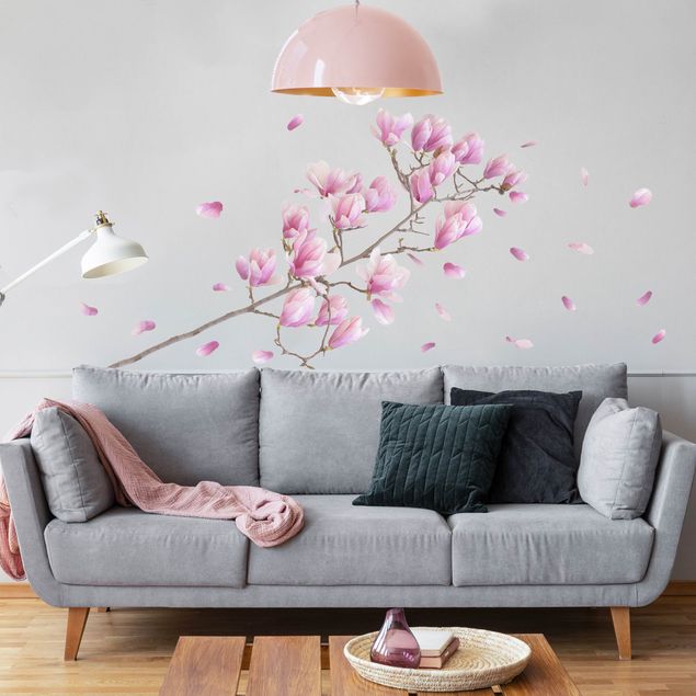 Wallstickers blomster Magnolia branch set