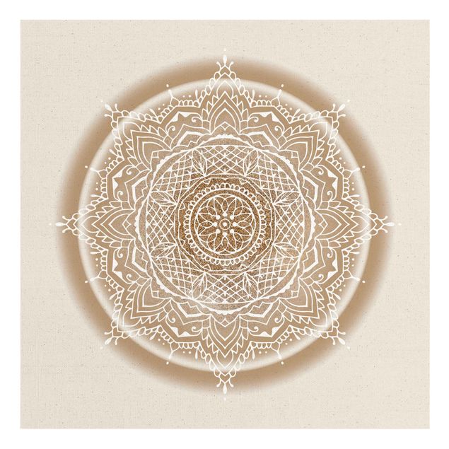 Billeder Mandala On Golden Circle