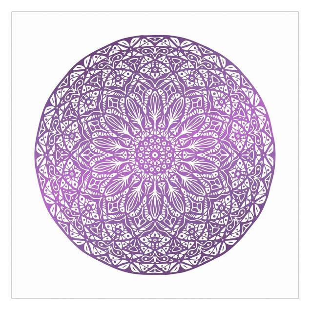 Tapet Mandala Ornament In Purple