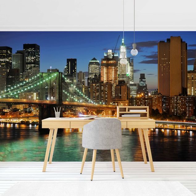 Fototapet arkitektur og skyline Manhattan Panorama