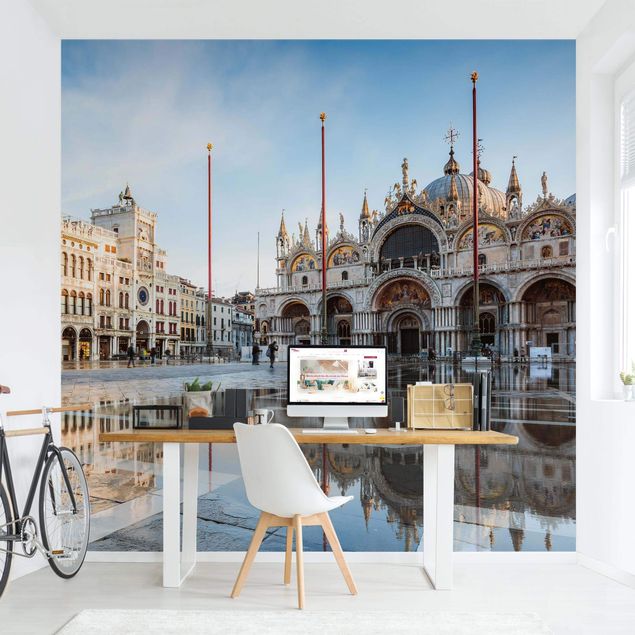 Fototapet beige St Mark's Square In Venice