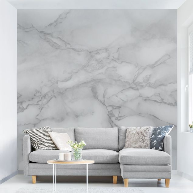 Marmor tapet Marble Look Black And White