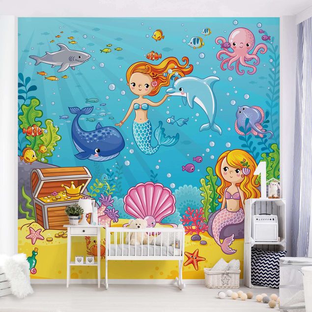 Børneværelse deco Mermaid - Underwater World
