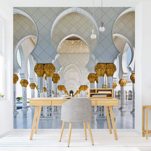 3d tapet Mosque In Abu Dhabi