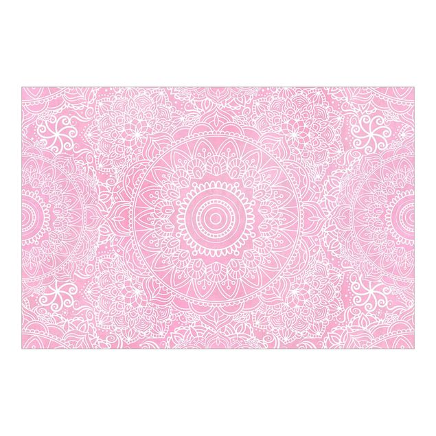 Fototapet spirituelt Pattern Mandala Light Pink