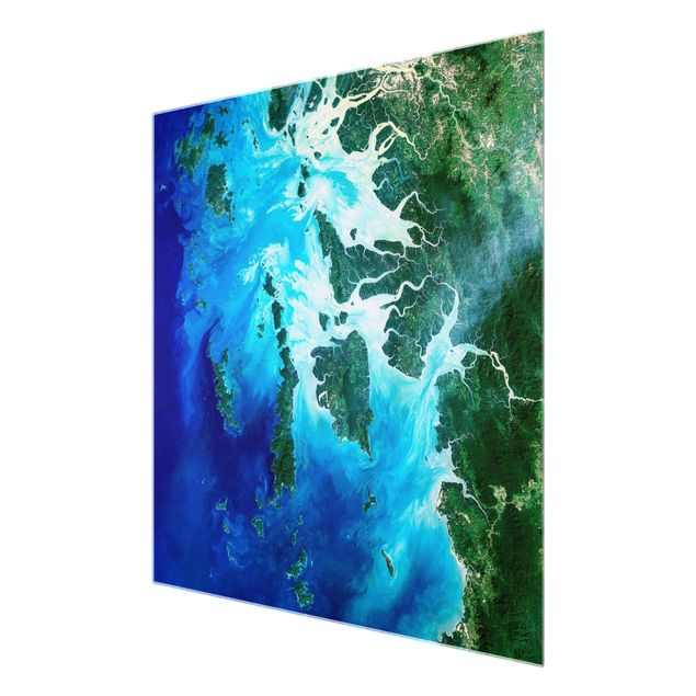Glasbilleder strande NASA Picture Archipelago Southeast Asia
