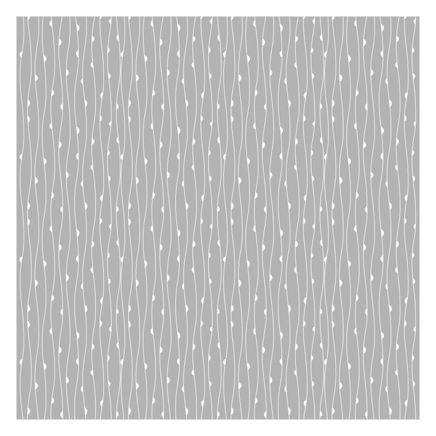 Tapet Natural Pattern With Semicircles In Front Of Gray