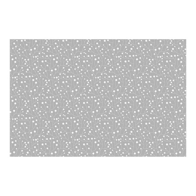 Tapet Natural Pattern Growth With Dots On Gray