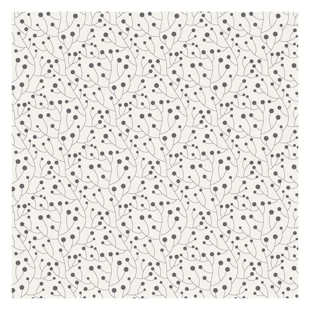 Tapet Natural Pattern Growth With Dots Gray