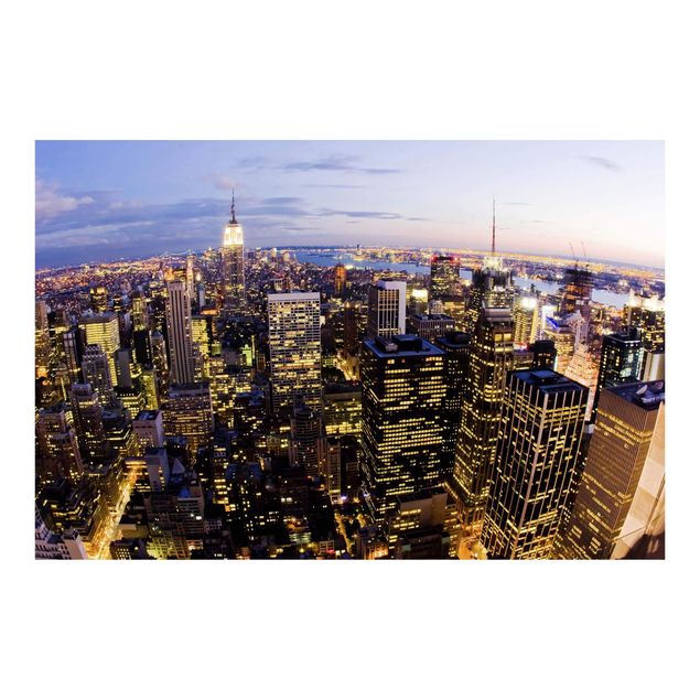 Tapet New York Skyline At Night