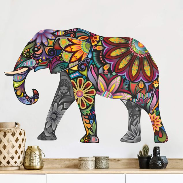 Wallstickers elefanter No.651 Elephant pattern