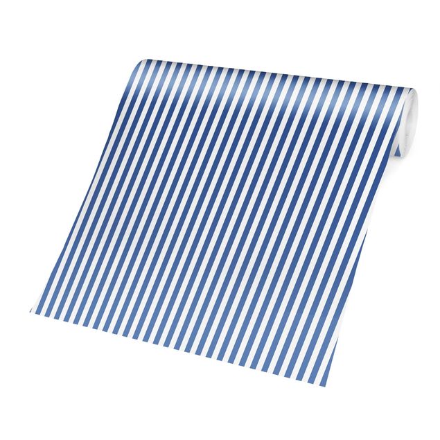 Tapet No.YK44 Strips Blue White