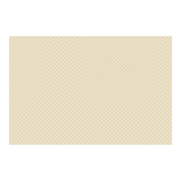 Tapet beige No.YK56 White Dots On Off-White