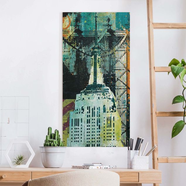 Billeder New York NY Graffiti Empire State Building