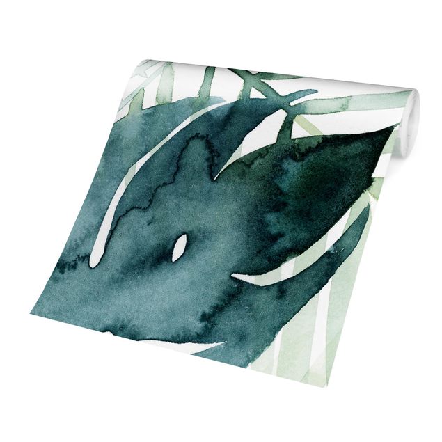 Tapet Palm Fronds In Watercolour I
