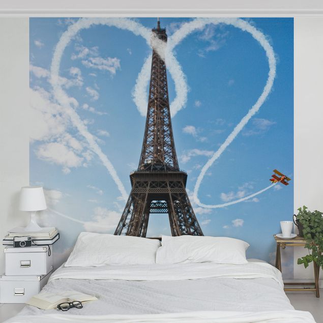 Fototapet arkitektur og skyline Paris - City Of Love