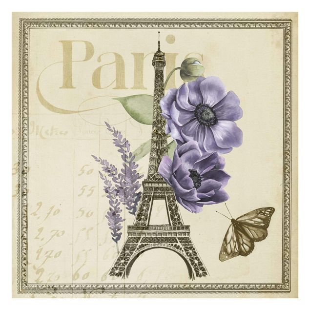 Tapet Paris Collage Eiffel Tower