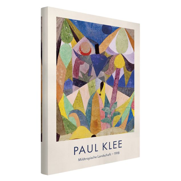 Billeder moderne Paul Klee - Mild Tropical Landscape - Museum Edition