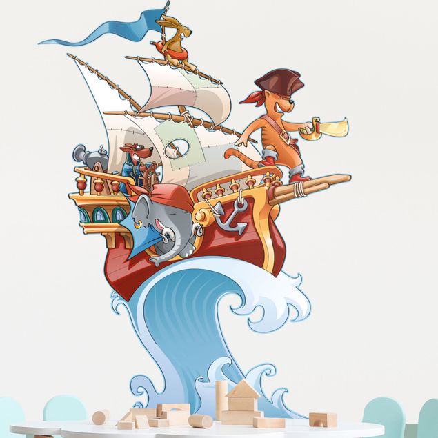 Wallstickers pirater pirate ship