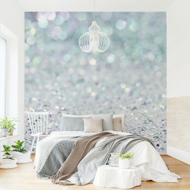 køkken dekorationer Princess Glitter Landscape In Mint Colour