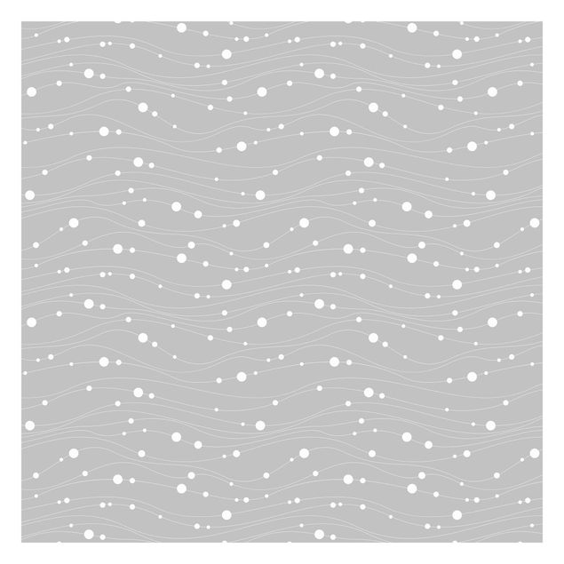 Tapet Dots On Wave Pattern In Front Of Gray