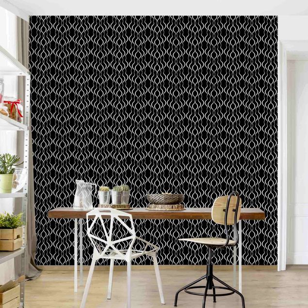 Moderne tapet Dot Pattern In Black