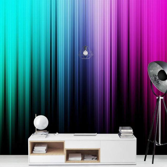 Tapet med mønster Rainbow Display