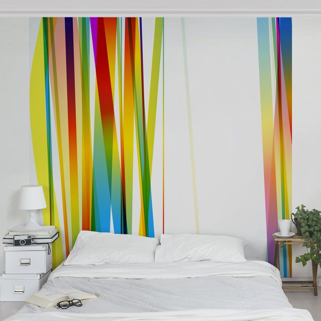 Tapet moderne Rainbow Stripes