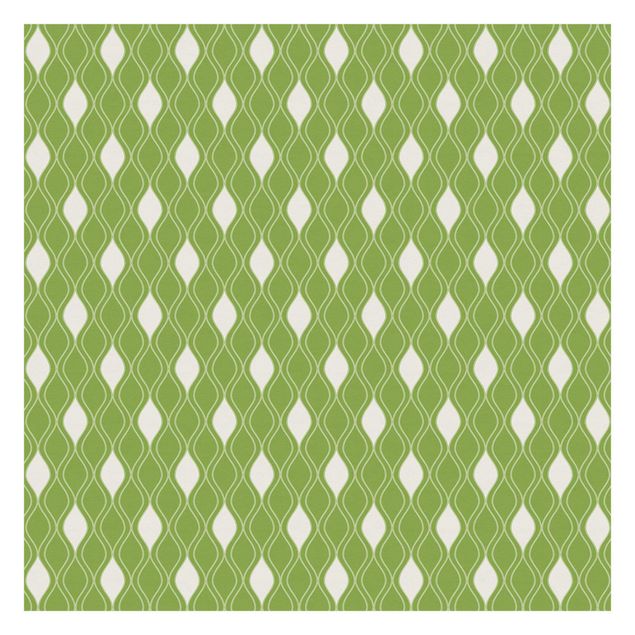 Tapet grøn Retro Pattern With Sparkling Drops In Light Green