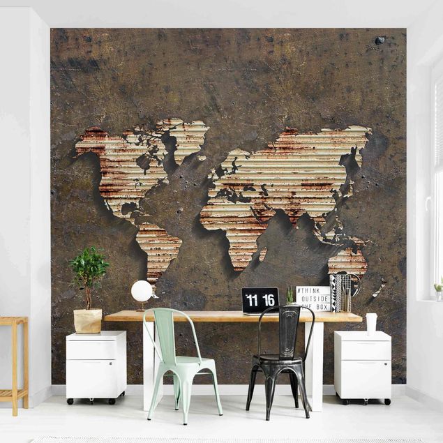Verdenskort tapet Rust World Map