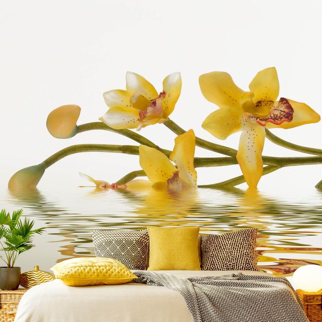 Tapet moderne Saffron Orchid Waters