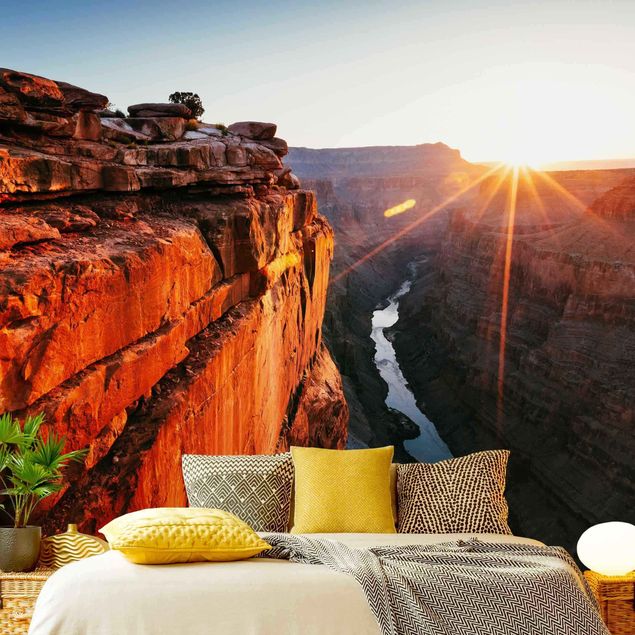 Fototapet landskaber Sun In Grand Canyon