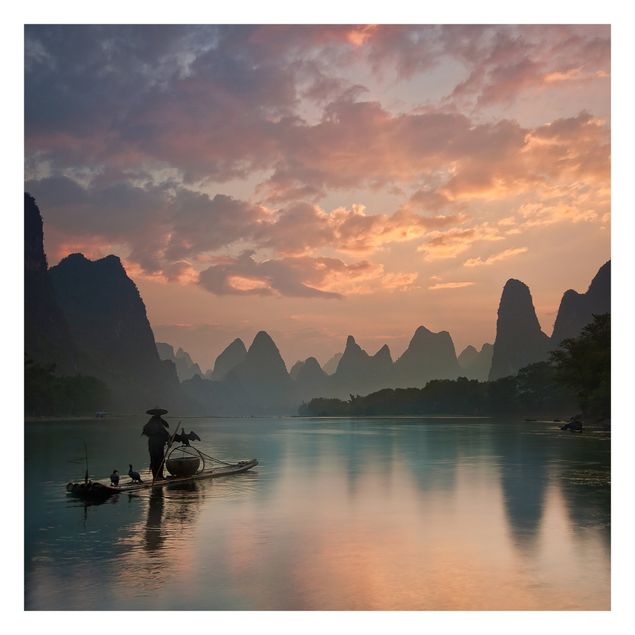 Fototapet landskaber Sunrise Over Chinese River