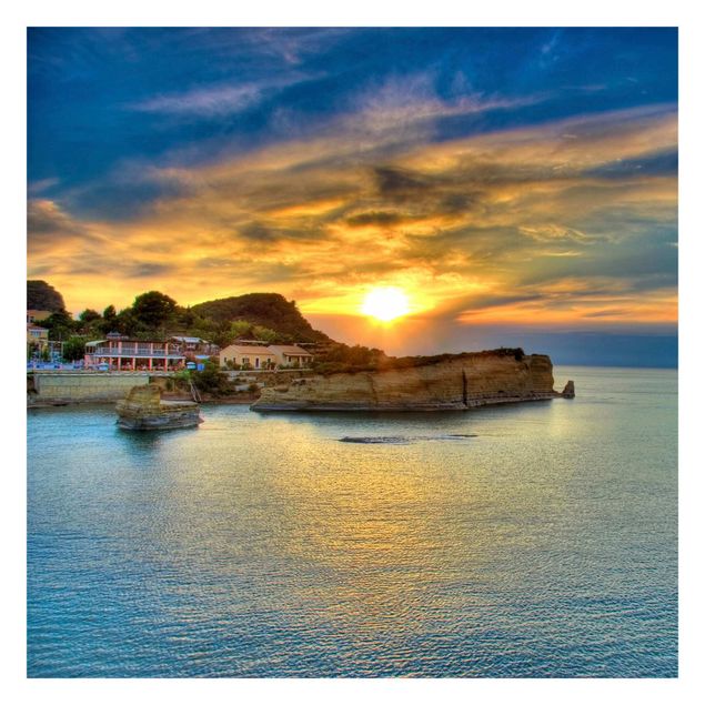 Fototapet landskaber Sunset Over Corfu