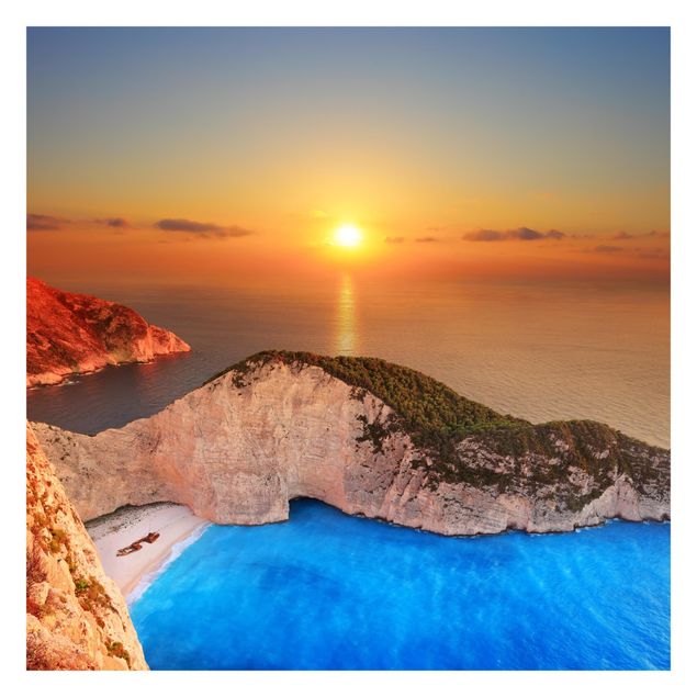 Fototapet landskaber Sunset Over Zakynathos