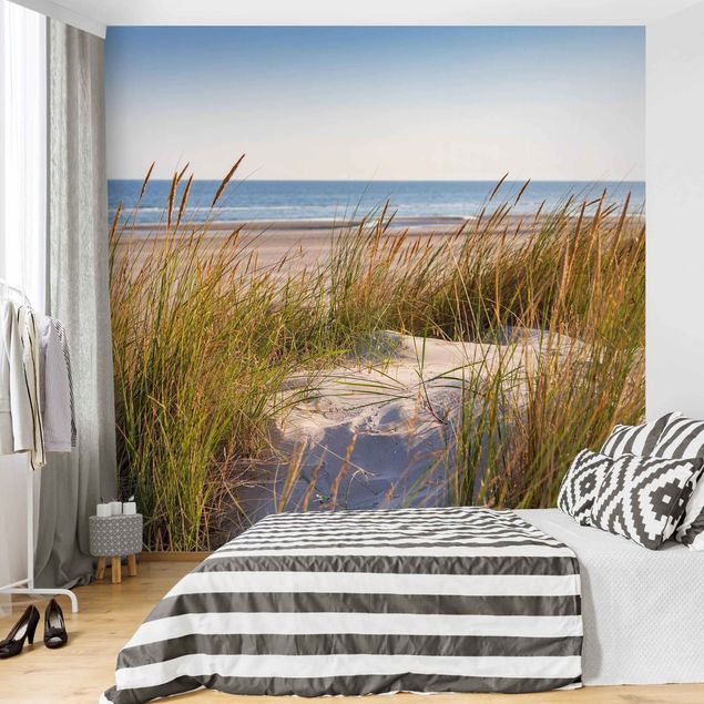 Moderne tapet Beach Dune At The Sea