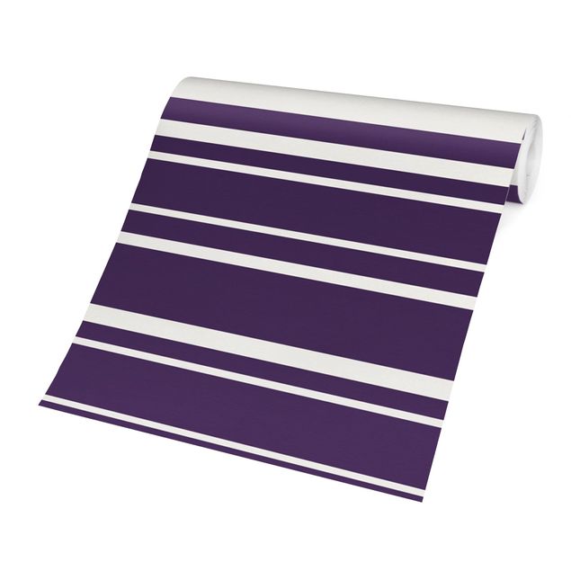 Tapet Stripes On Purple Backdrop
