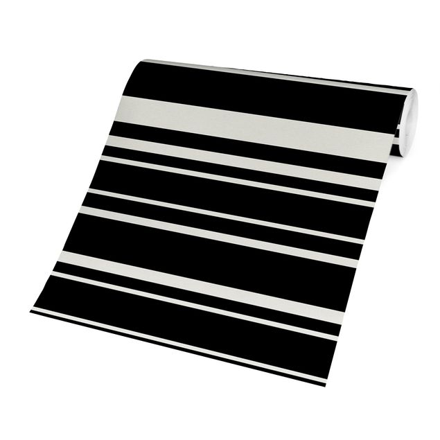 Sort tapet Stripes On Black Backdrop